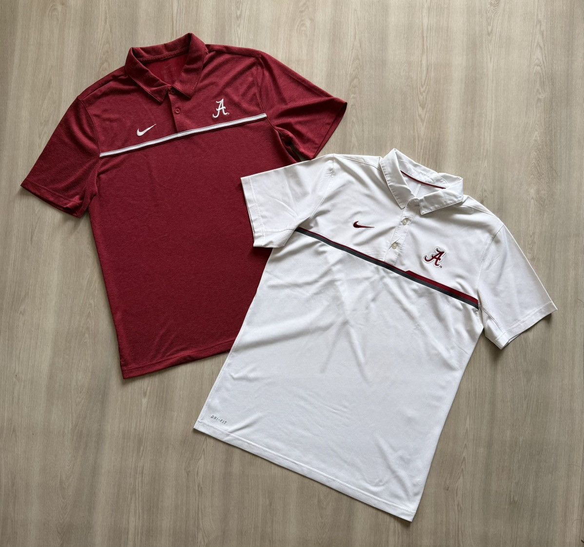 Nike 2 Nike Dri Fit Polo Shirt Alabama Crimson Tide Shirts Sz L Size US L / EU 52-54 / 3 - 1 Thumbnail