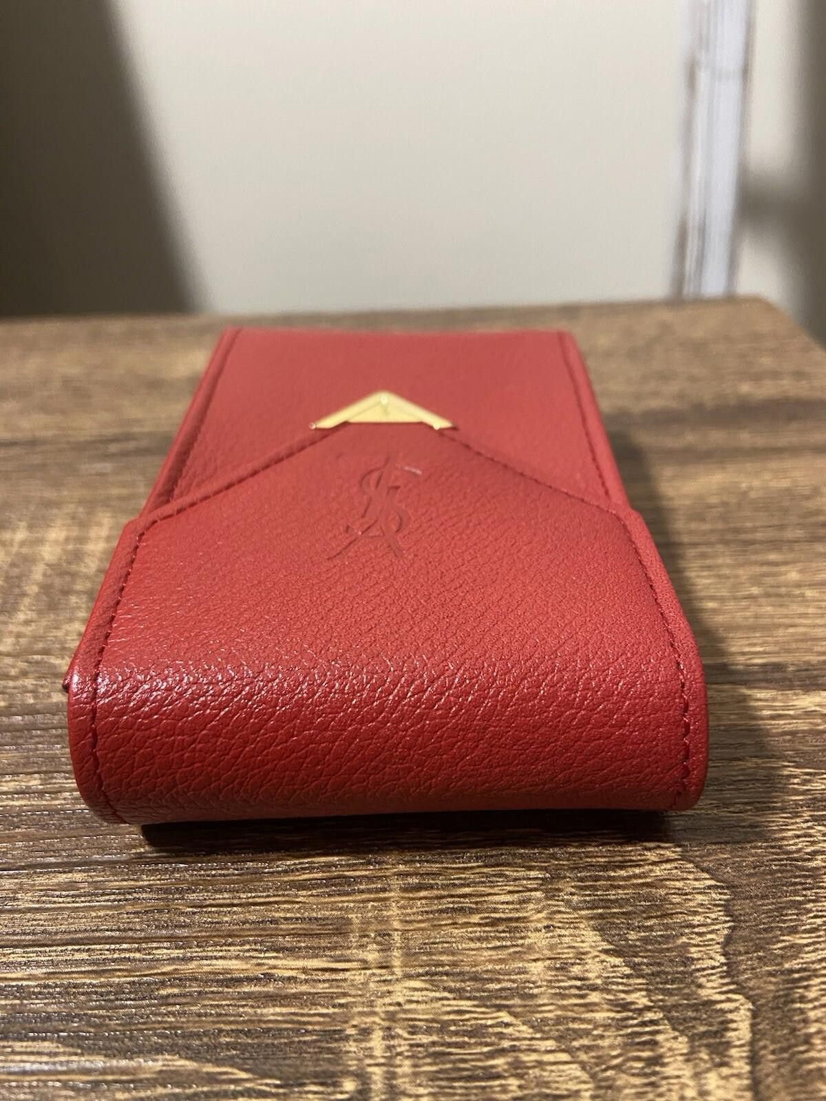 Saint Laurent Paris YSL Saint Laurent red gold cigarette case multi pouch, good Size ONE SIZE - 3 Thumbnail