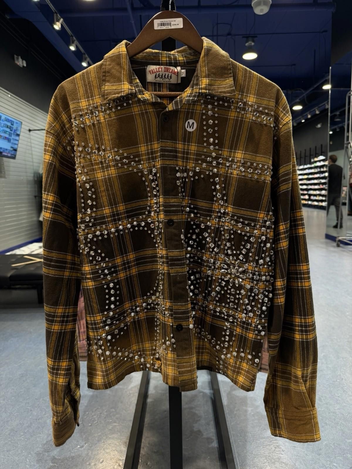 Vale Valley Dreams Crystal Stone Flannel Size (Medium) New Brown Size US M / EU 48-50 / 2 - 1 Thumbnail