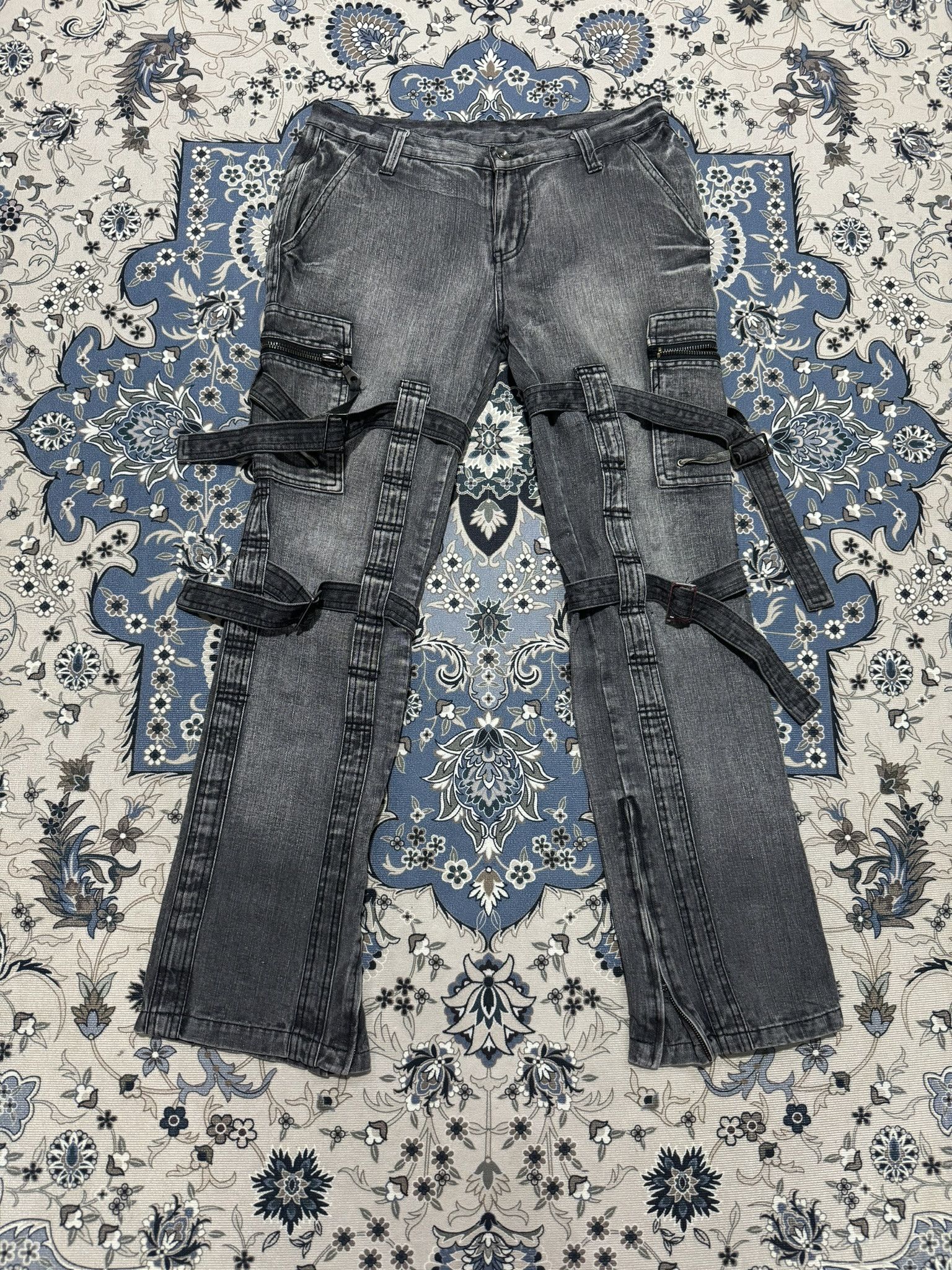 Japanese Brand × Seditionaries Unbranded Seditionaries Bondage Jeans Punk Style Jeans Size US 33 - 1 Thumbnail