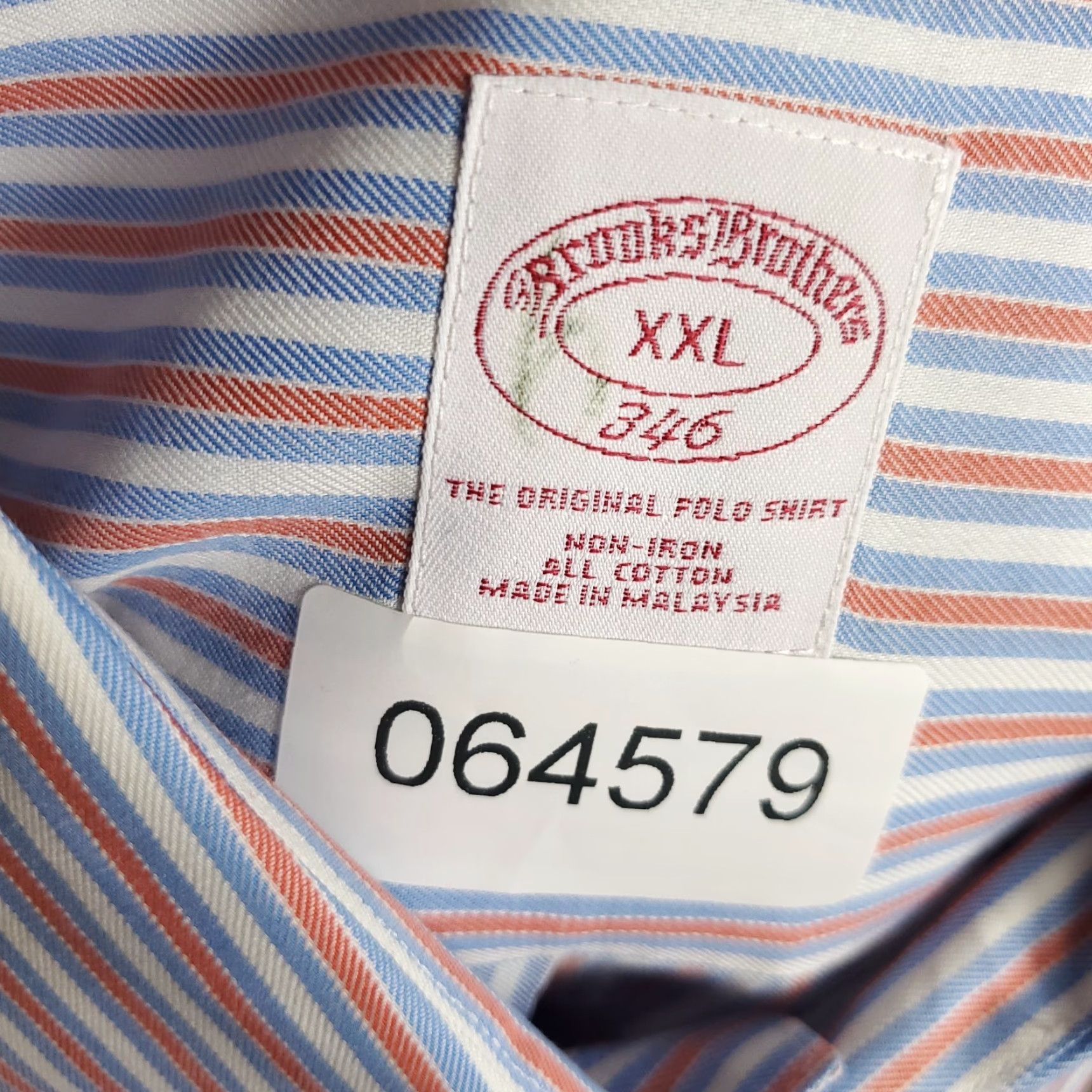 Brooks Brothers Brooks Brothers Shirt Mens 2XL Blue Striped Button-Up Long Sleeve Shirt Size US XXL / EU 58 / 5 - 7 Thumbnail