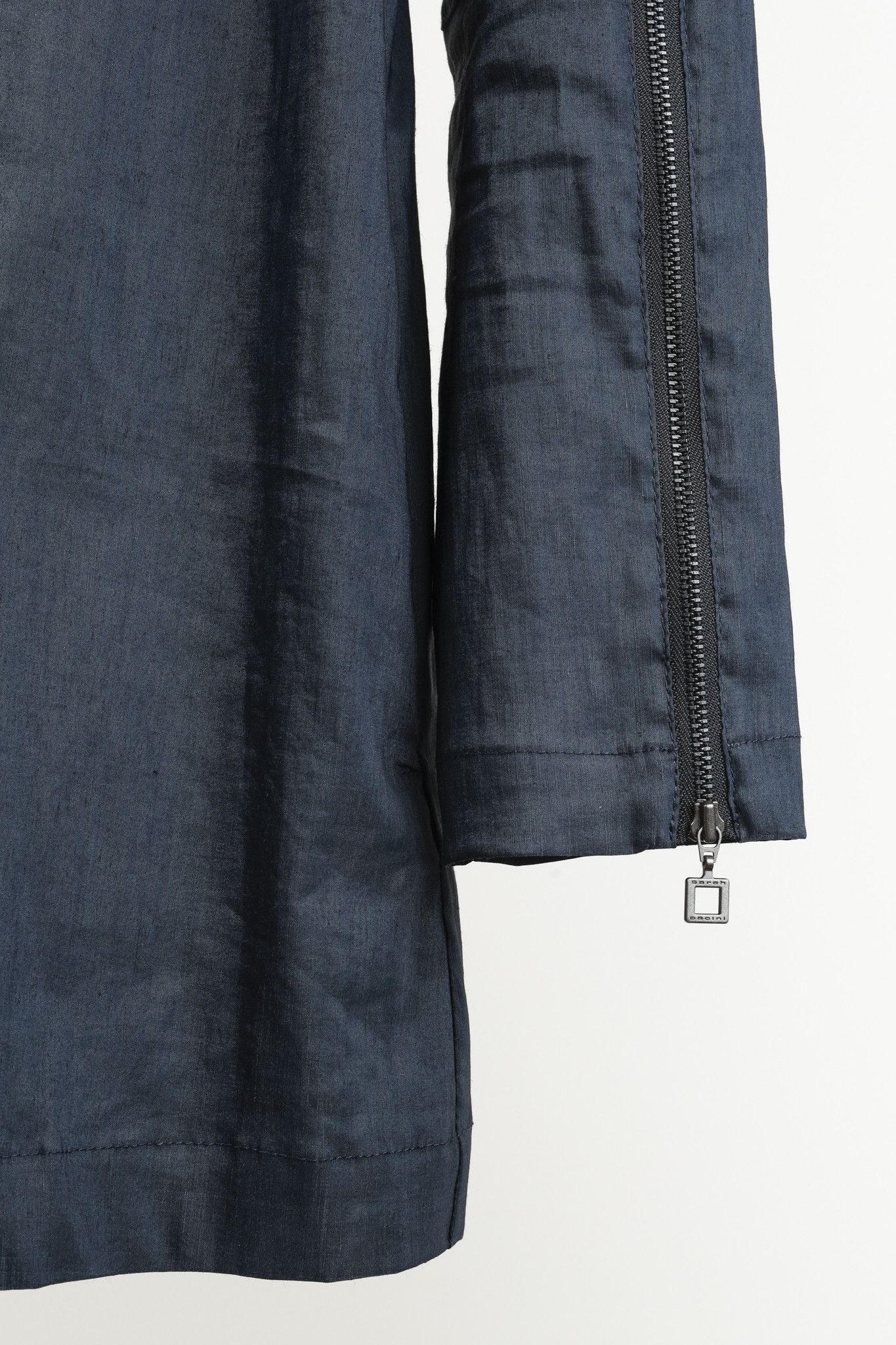 Sarah Pacini Sarah Pacini Navy Stretch Linen Jacket Size S / US 4 / IT 40 - 6 Thumbnail