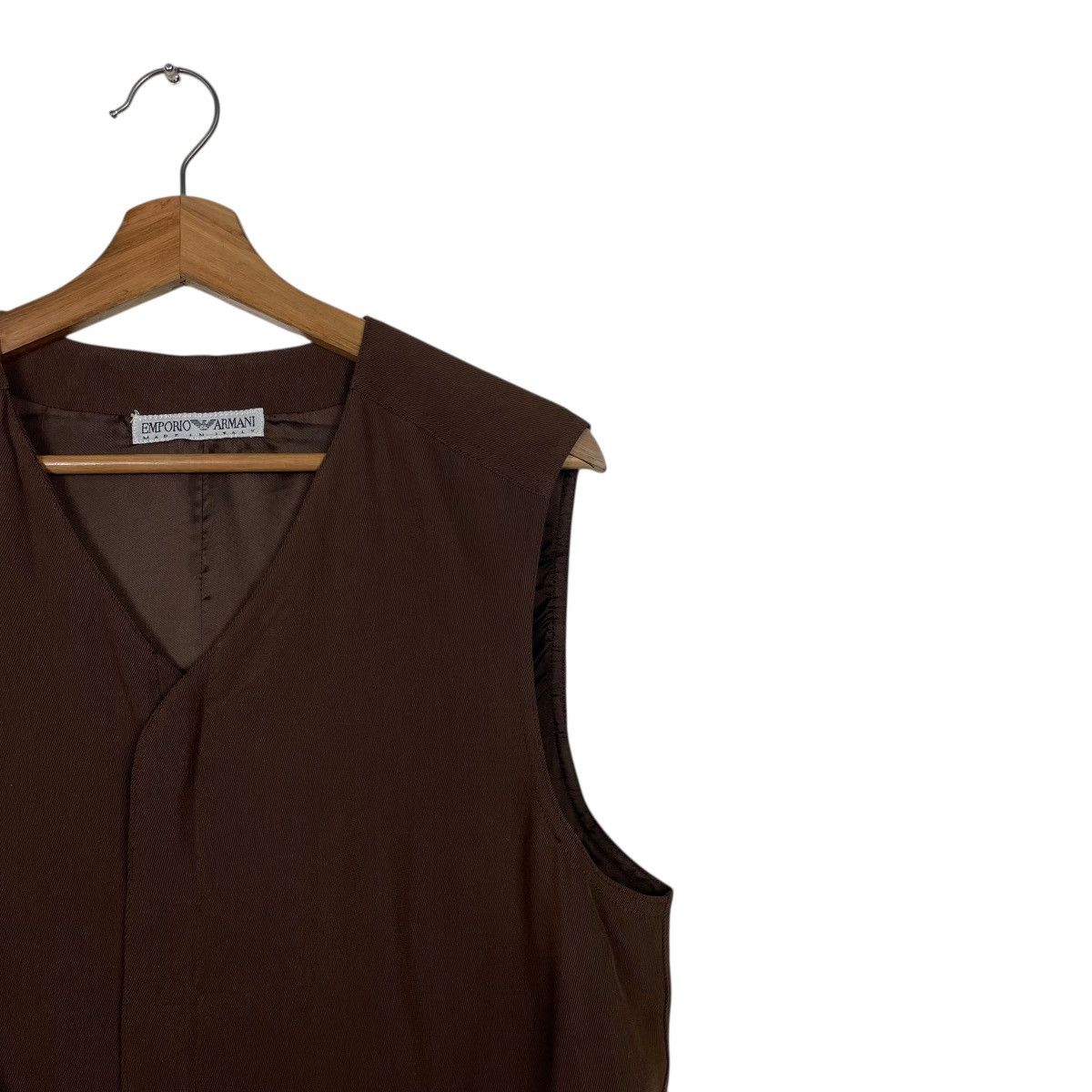 Emporio Armani Vintage Emporio Armani Zipper Rayon Vest Size US S / EU 44-46 / 1 - 5 Thumbnail