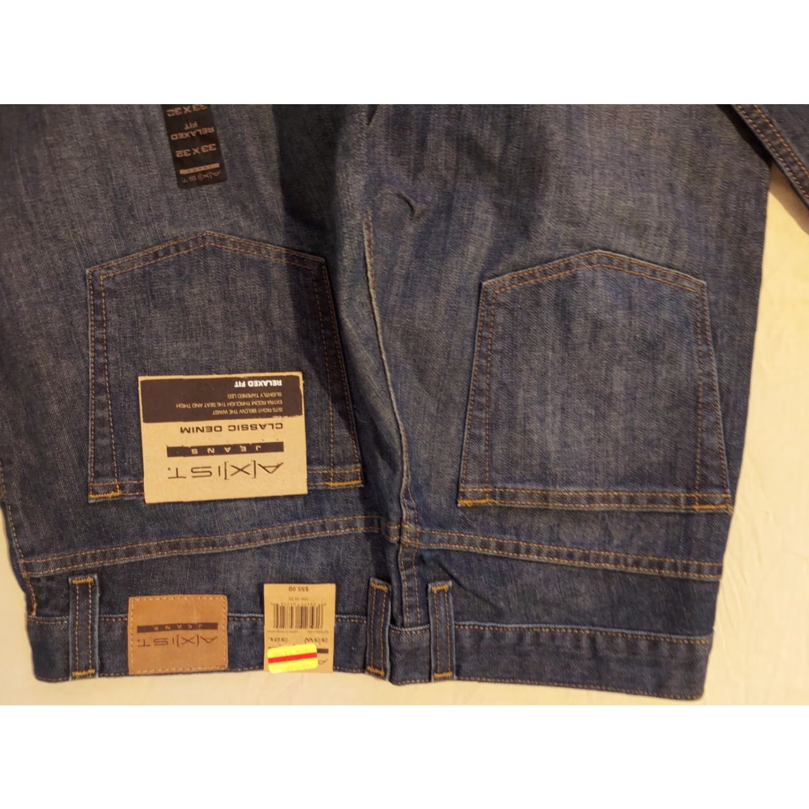 Denime **Axist Men's Relaxed Fit 33x32 Blue Denim Straight Jeans** User: Men's Axist Relaxed Fit Blue Denim Straight 33x32 Jeans Size US 33 - 2 Thumbnail
