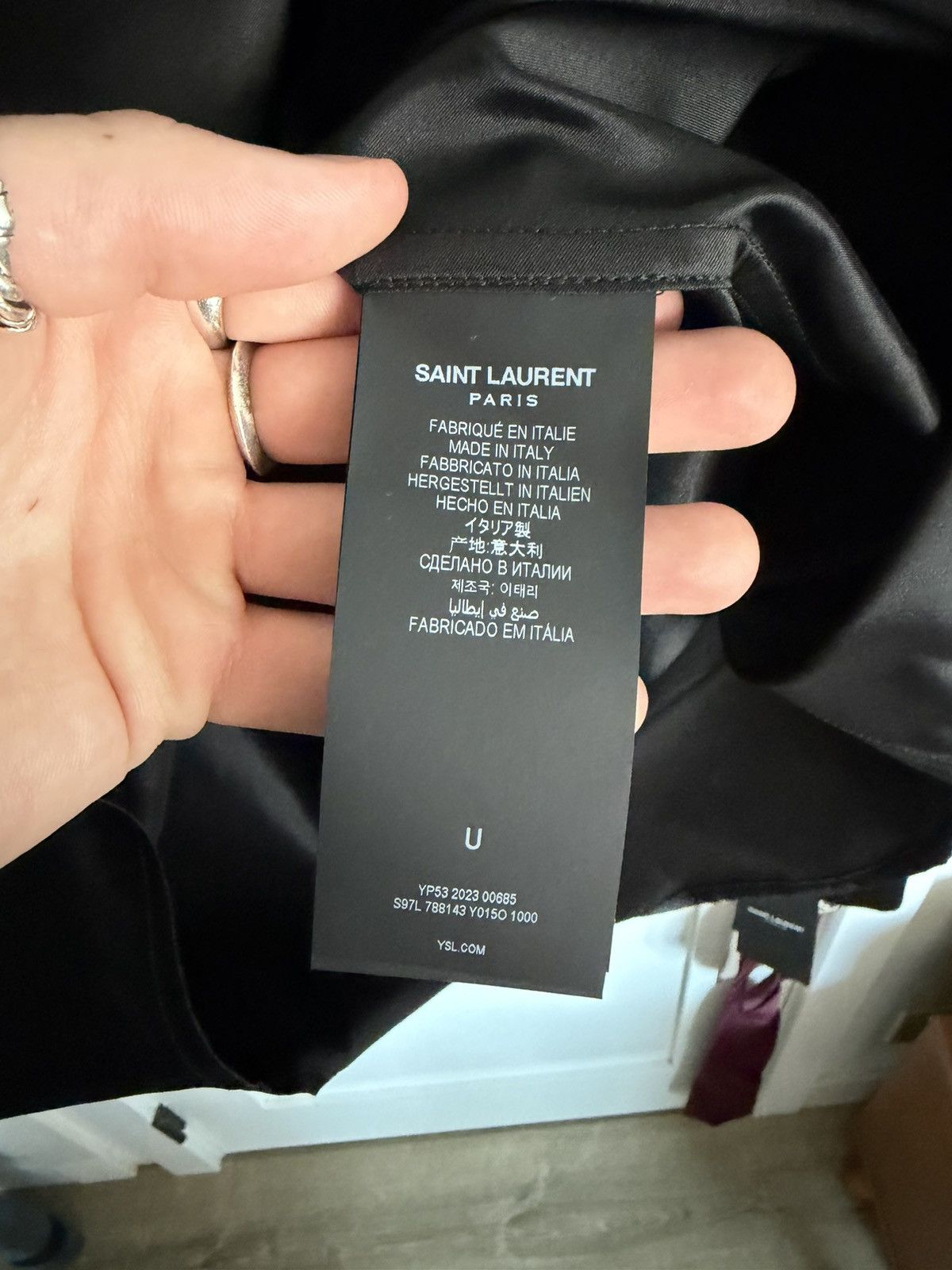 Saint Laurent Paris Saint Laurent Silk Runway Shirt Size US L / EU 52-54 / 3 - 6 Thumbnail