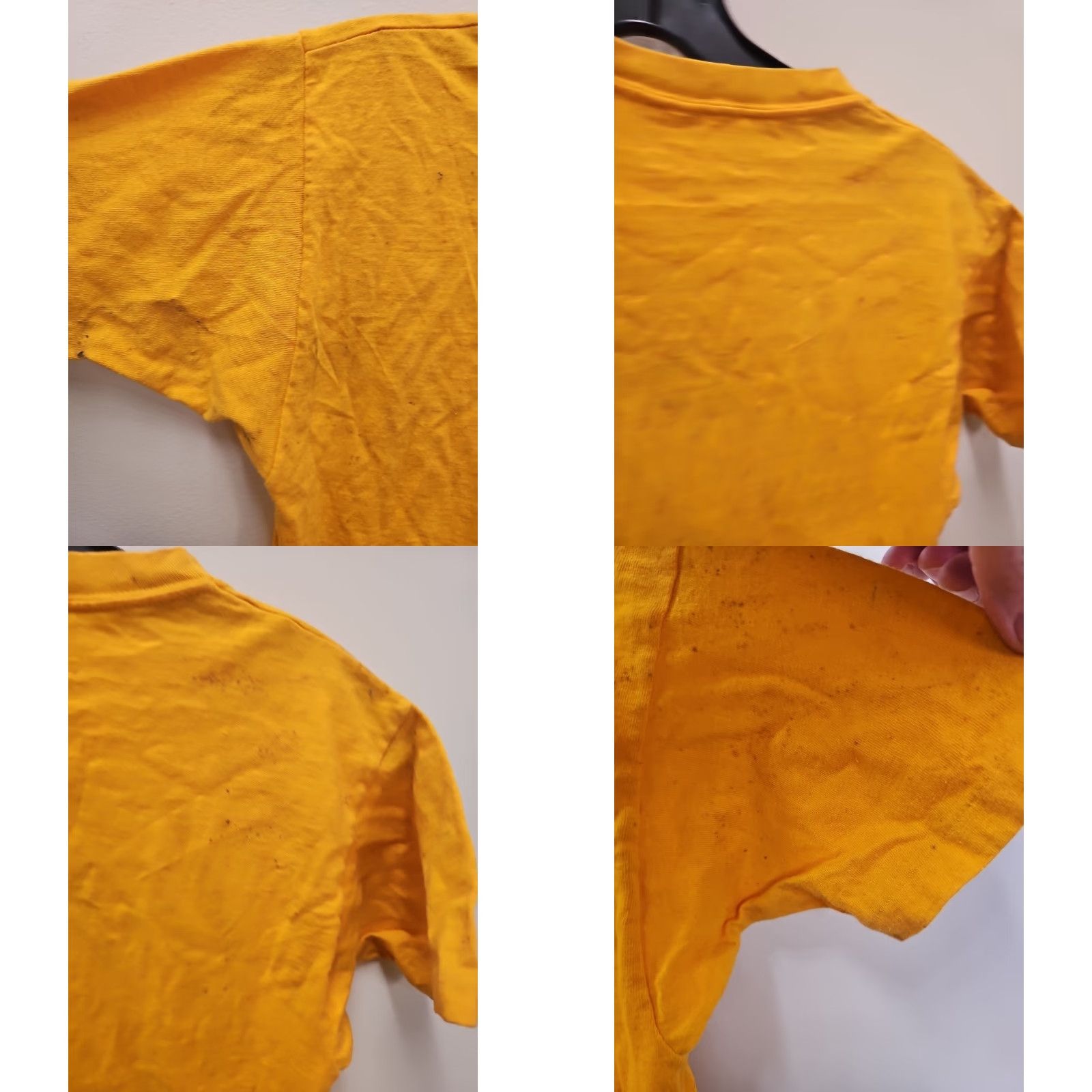 Champion VINTAGE Champion Running Man T-Shirt Mens Small Yellow USA 1950s 60s Small Hole Cotton Short Sleeve Size US S / EU 44-46 / 1 - 9 Thumbnail