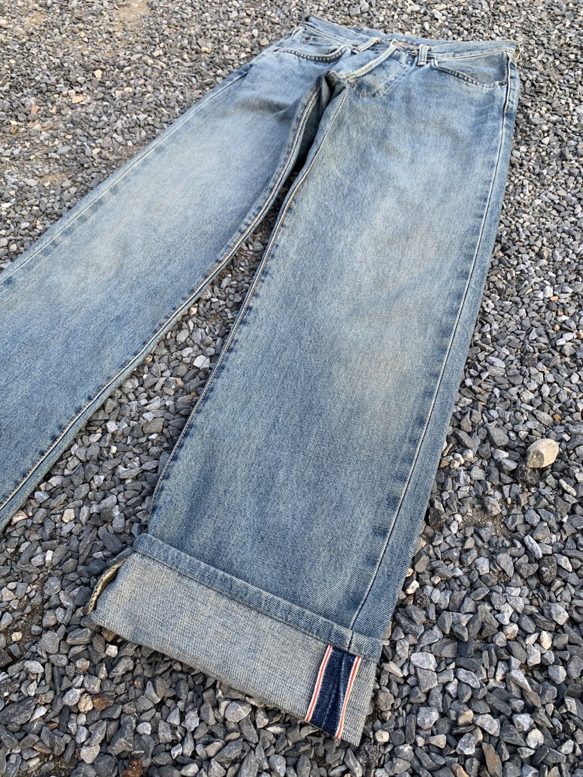 Kapital VINTAGE EDWIN SELVEDGE RUSTY FADED DISTRESSED DENIM Size US 27 - 5 Thumbnail