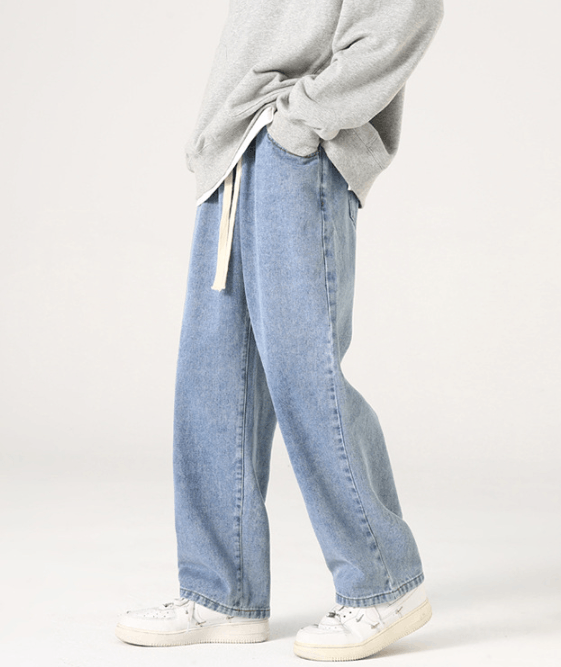 Japanese Brand Japanese retro washed distressed drawstring jeans y2k Size US 32 / EU 48 - 2 Thumbnail