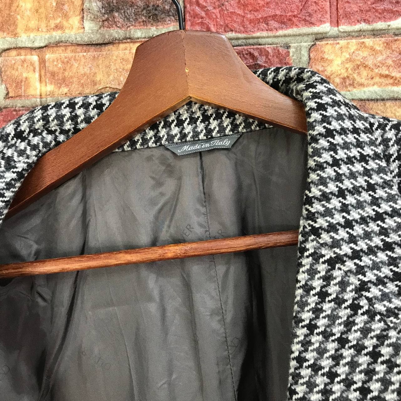 Valentino ITALIAN DESIGNER-OLIVER VALENTINO HOUDSTOOTH BLAZER Size 48R - 11 Thumbnail