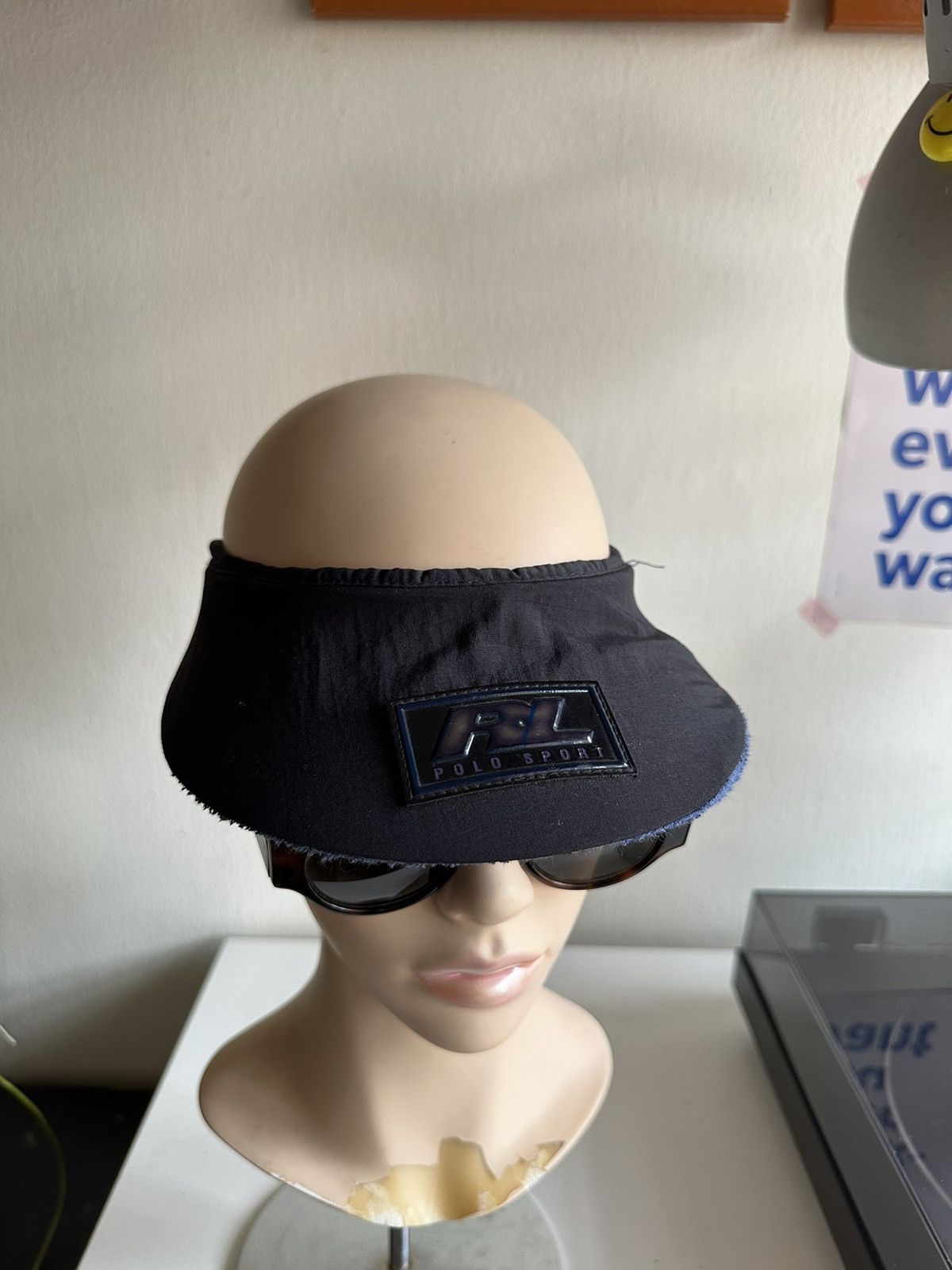 Polo Ralph Lauren 1990s Polo Ralph Laurent Polo Sport Logo Visor Cap Size ONE SIZE - 2 Thumbnail