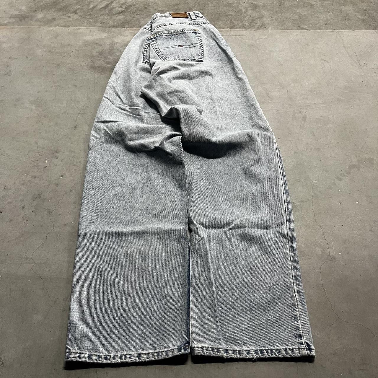 Tommy Hilfiger Crazy Vintage Y2K/2000s Baggy Skater Style Tommy Hilfiger Light Blue Wash! Size US 34 / EU 50 - 6 Thumbnail