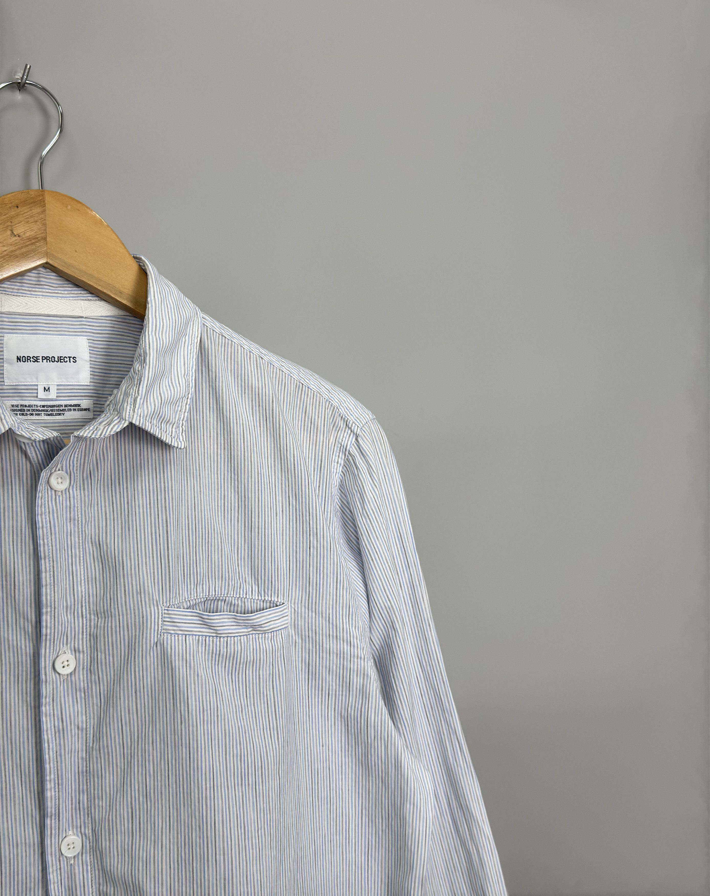 Norse Projects Norse Projects Kenneth Compact Striped Button Ups Shirt Size US M / EU 48-50 / 2 - 3 Thumbnail
