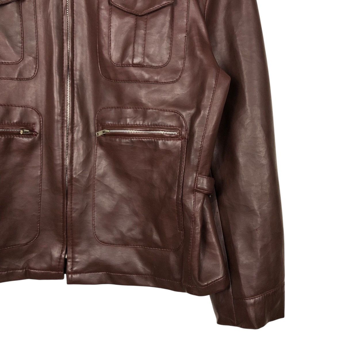 Japanese Brand 📌Vintage Soft Leather Biker Jacket JcPenny Issey Miyake Size US L / EU 52-54 / 3 - 5 Thumbnail