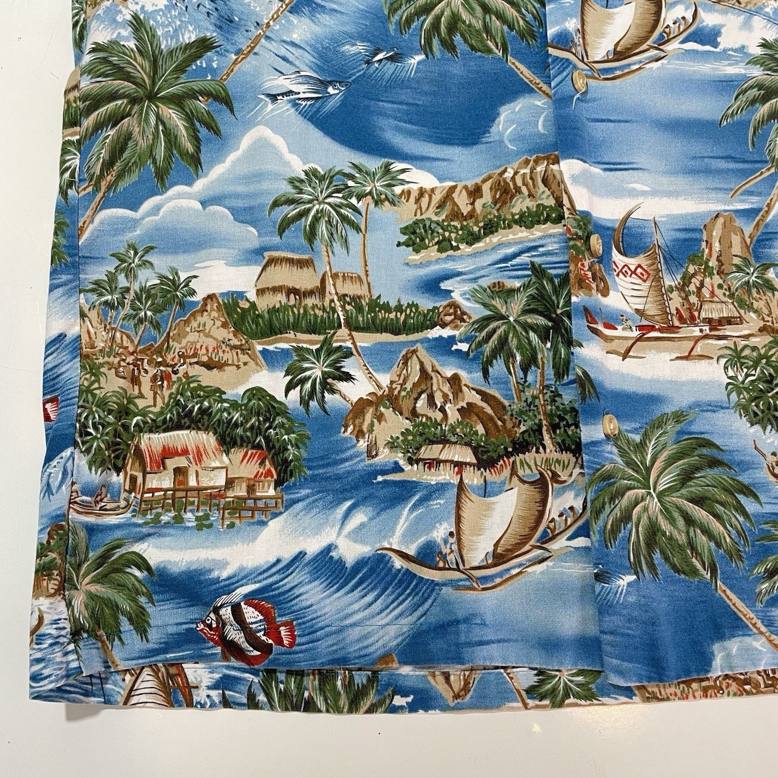 Cool Shirtz VTG Kalaheo RJC Men’s Hawaiian Shirt Island Wa'a Kaulua Boat Size US M / EU 48-50 / 2 - 2 Thumbnail