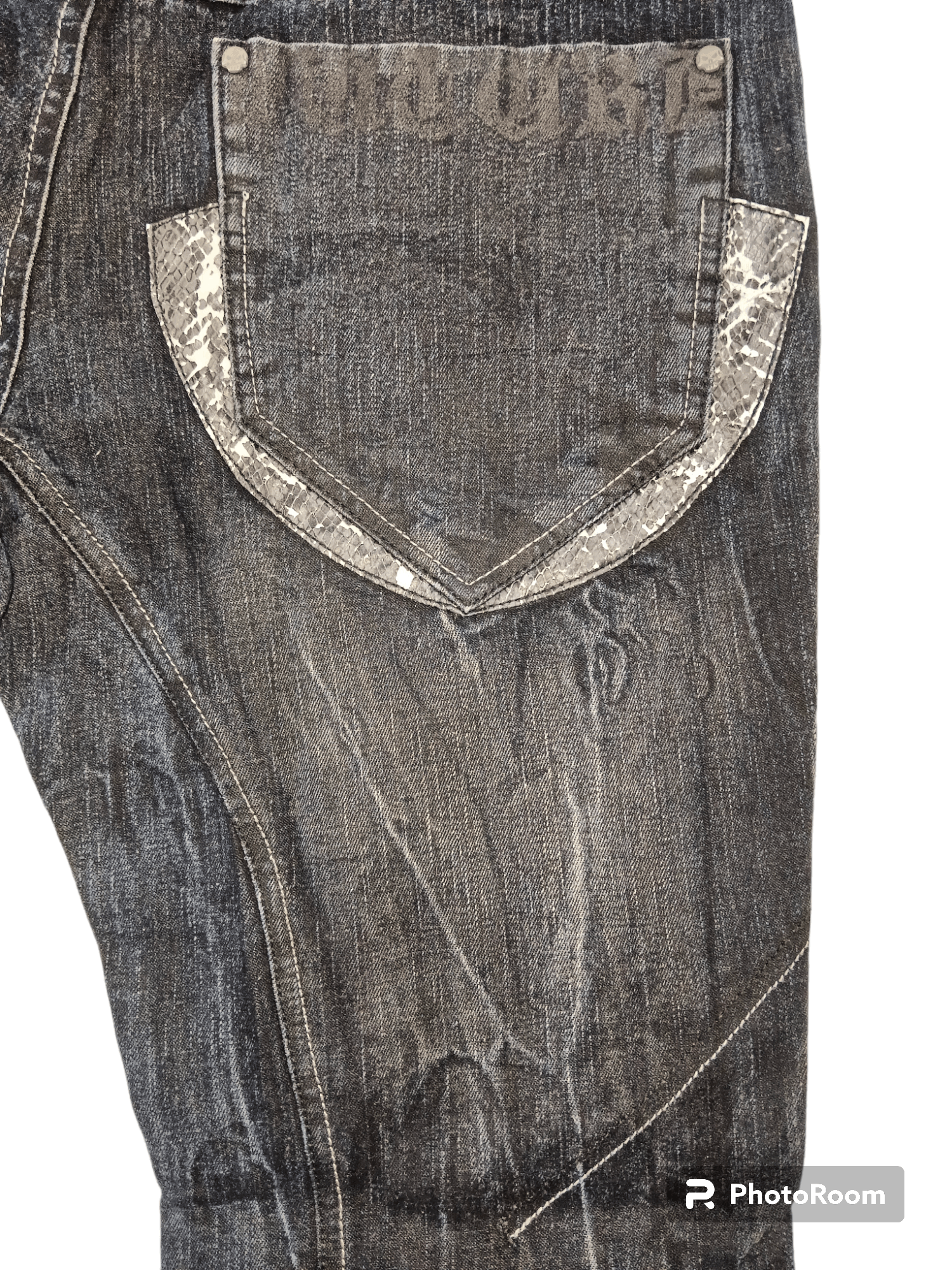 LOWBOX Rare💥 Lowbox Seditionaries Thunder Whiskers Jeans Size US 31 - 5 Thumbnail