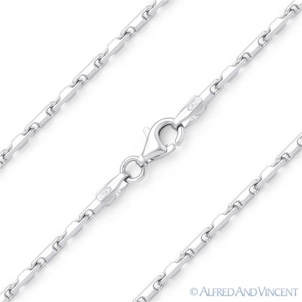 Other Heshe Bar Link Chain Necklace in .925 Sterling Silver 18" Size ONE SIZE - 1 Thumbnail