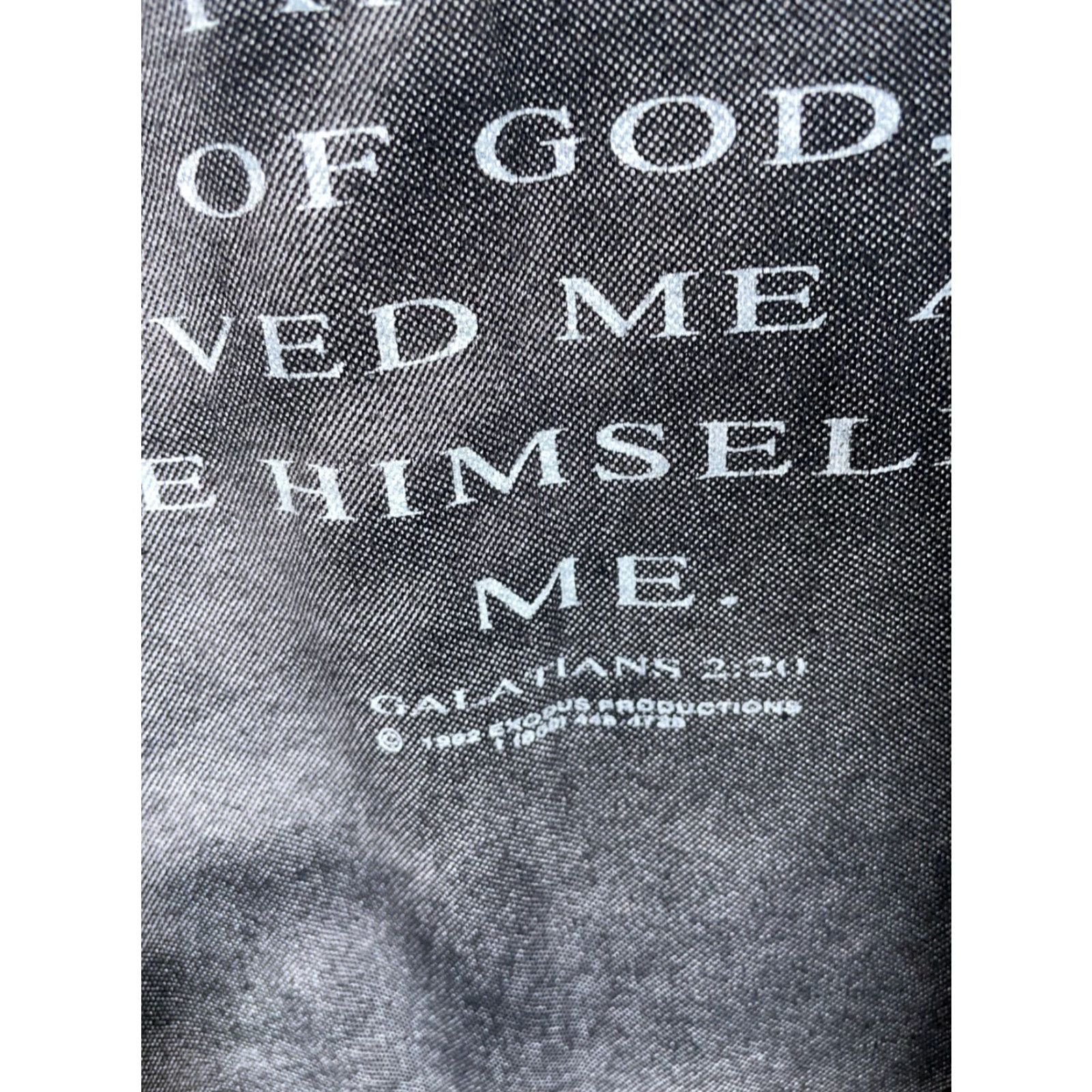 Vintage VINTAGE All Sport T-Shirt Black Men Large 1992 Jesus Christ The Cross AOP 90s Retro Short Sleeve Crew Neck Shirt Size US L / EU 52-54 / 3 - 7 Thumbnail