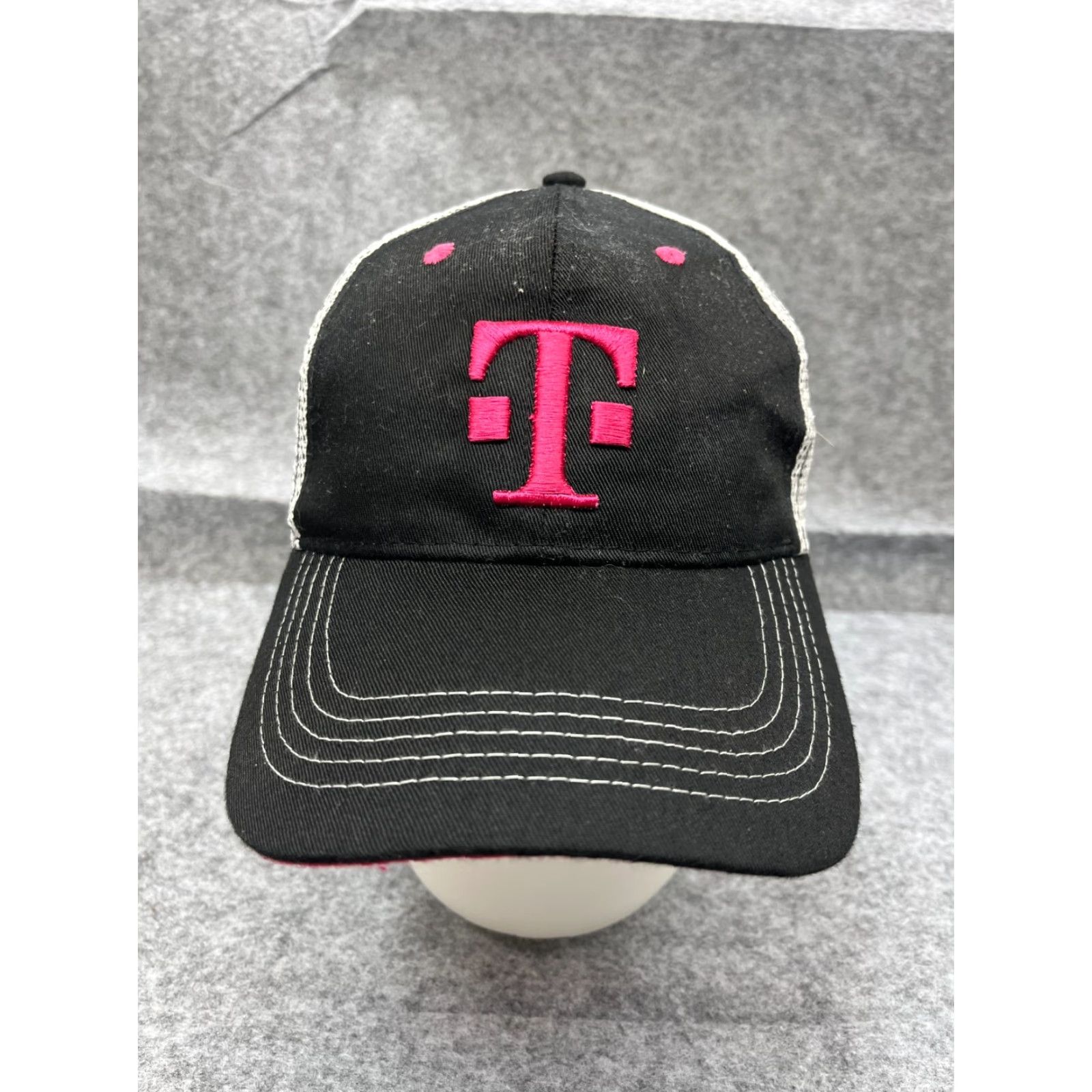 Pinko T-Mobile Hat Cap Snap Back Adult One Size Black Pink Cotton Poly Work Trucker Size ONE SIZE - 2 Thumbnail