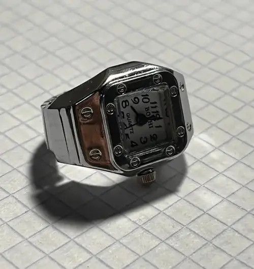 VIBE Mini Elastic Strap Watch Adjustable Ring Size ONE SIZE - 2 Thumbnail