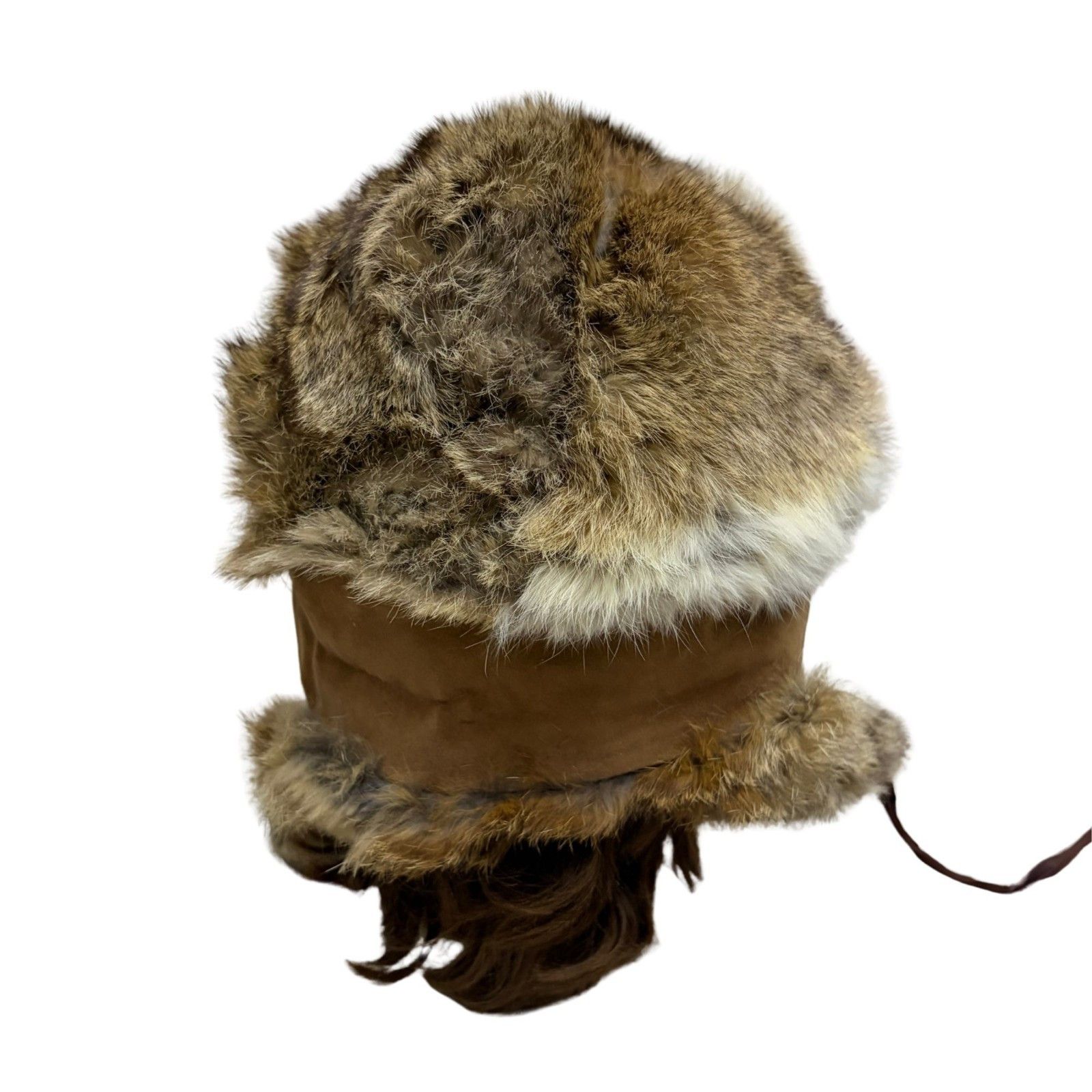 L.L. Bean Vintage RABBIT FUR LL BEAN Winter Trapper Hat Ushanka Small Size ONE SIZE - 7 Thumbnail