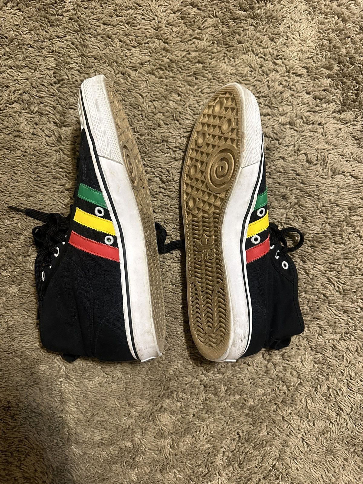 Adidas × Vintage Vintage Adidas Nizza Hi Jamaica 00s size 12 as Size US 12 / EU 45 - 7 Thumbnail