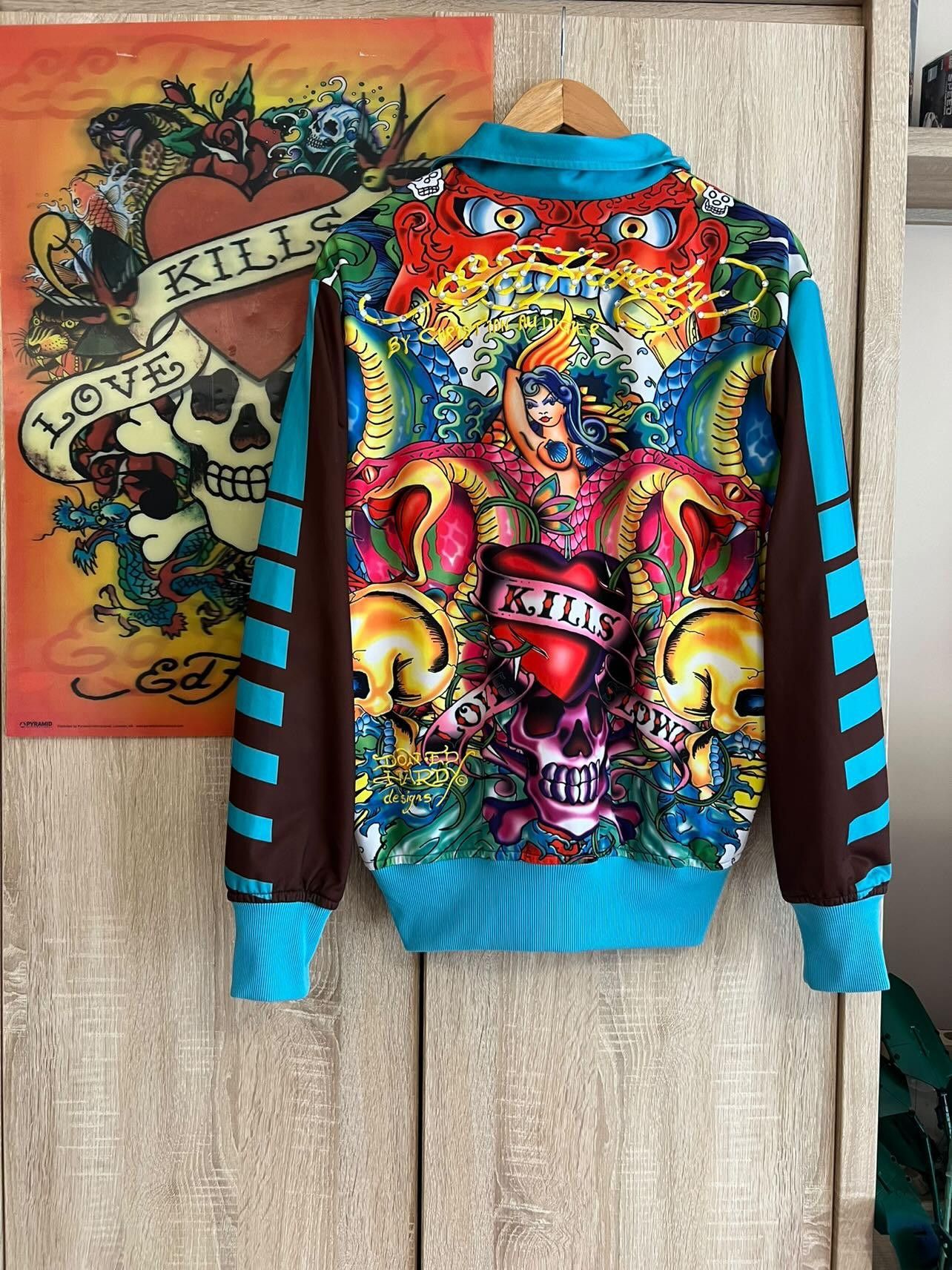 Christian Audigier × Ed Hardy Christian Audigier y2k zip up hoodie