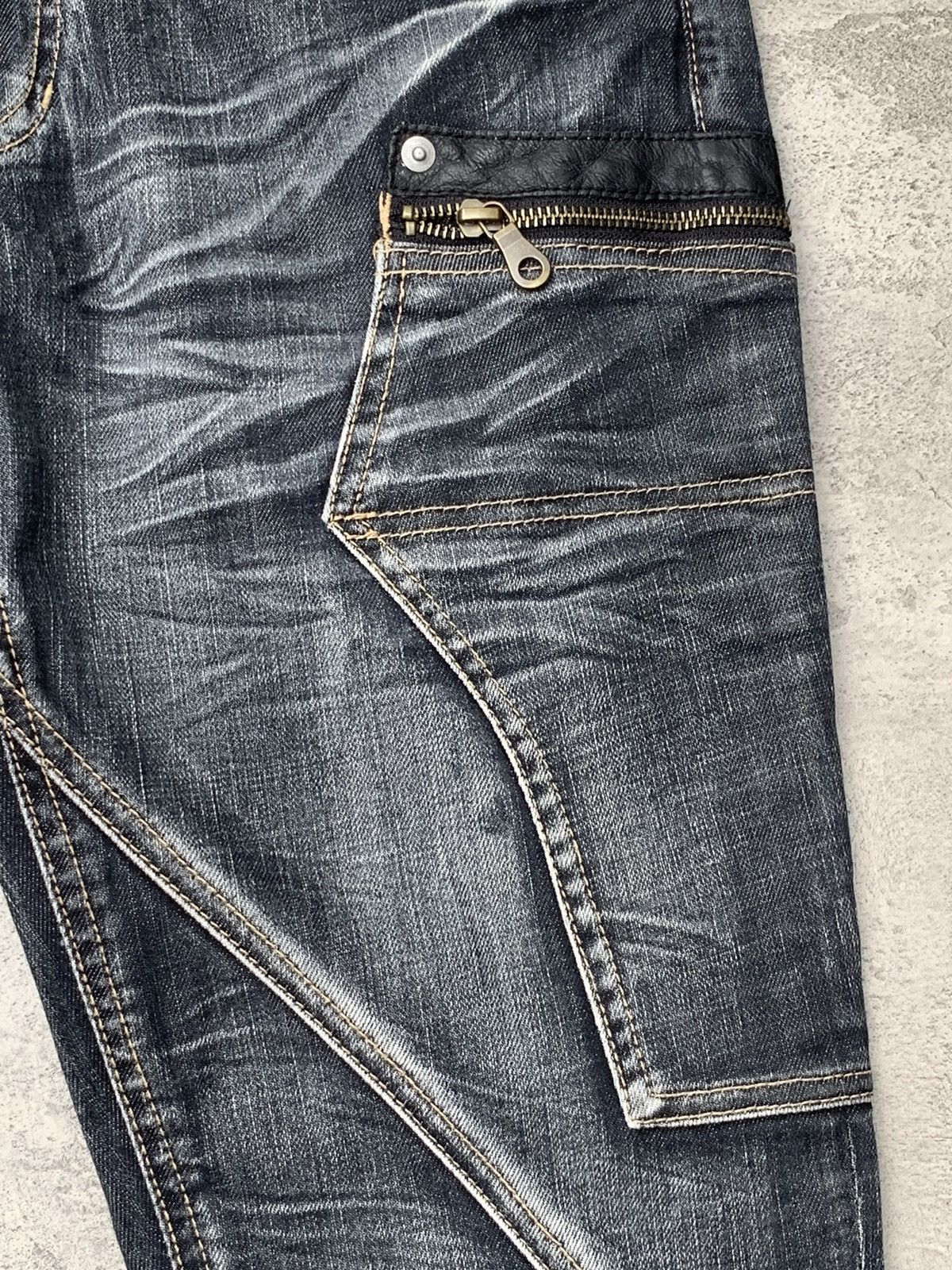 14th Addiction MICHEL KLEIN washed flare jeans Size US 30 / EU 46 - 3 Thumbnail