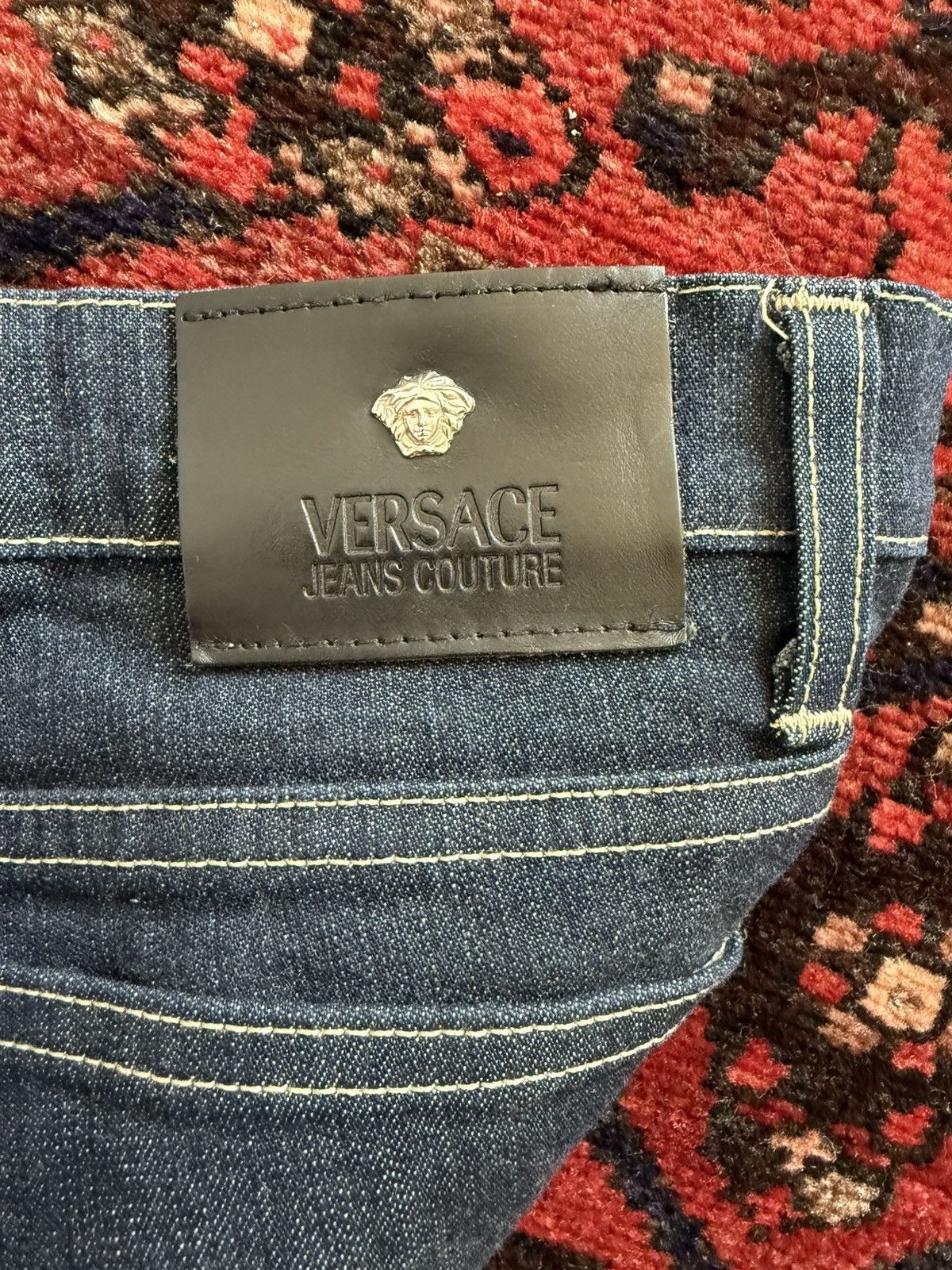 Versace Jeans Couture Versace Jean Couture Vintage Dark Blue Jeans size 32 Size US 32 / EU 48 - 4 Thumbnail