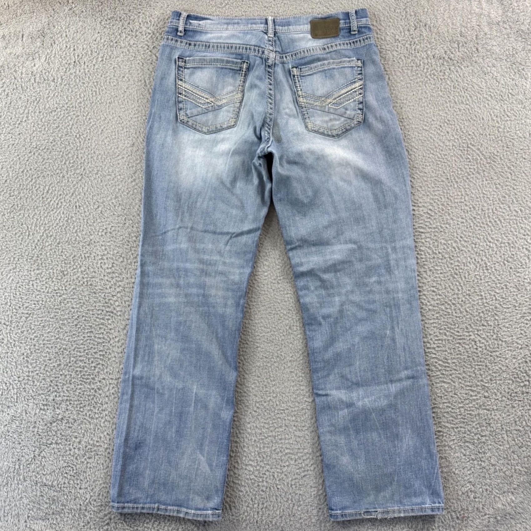 Vintage BKE Buckle Jeans Mens 34x33 Denim Blue Regular Bootcut 5-Pocket Zip Button 90s Cowboy Western Vintage No Size US 34 / EU 50 - 7 Thumbnail