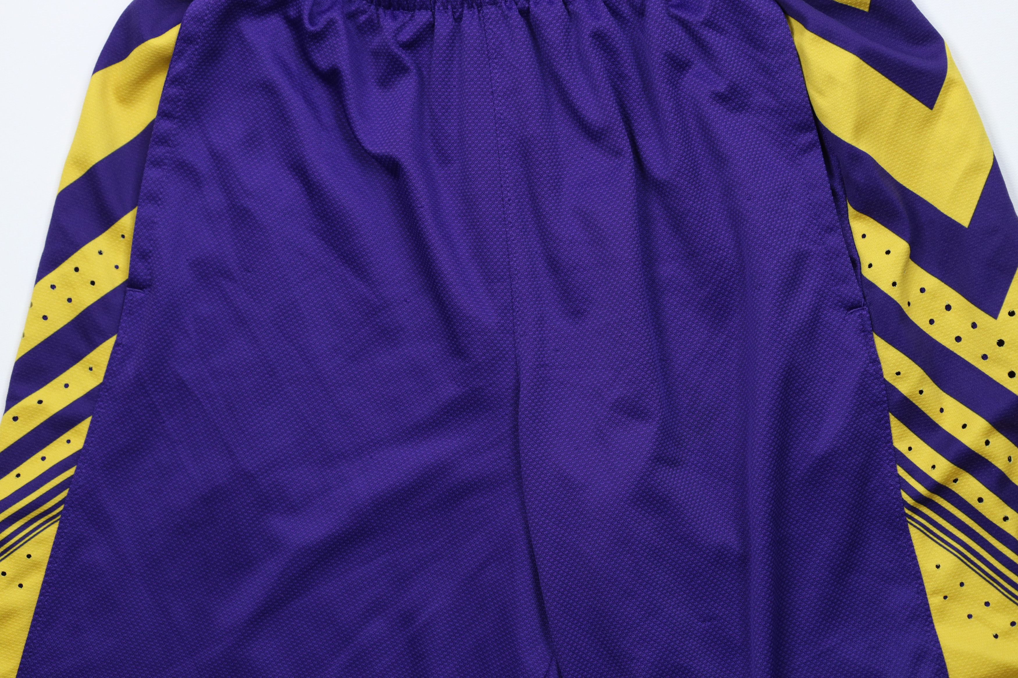 Nike Nike Angeles Lakers Colorway Basketball Shorts Purple Gold Size US 30 / EU 46 - 3 Thumbnail