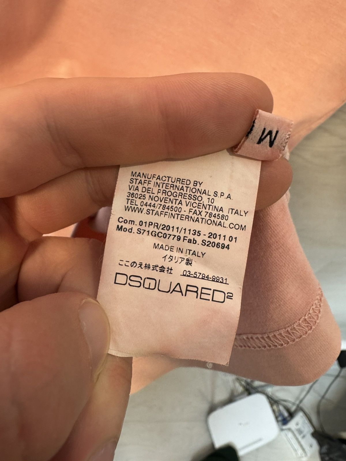 Dsquared2 Vintage Dsquared2 Pink Polo Tee Size US M / EU 48-50 / 2 - 6 Thumbnail