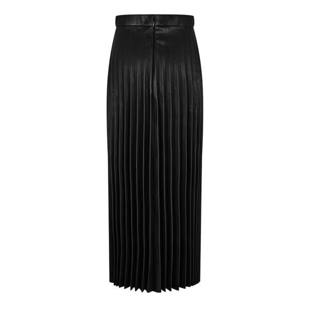 Balenciaga o1g2r1mq0924 Pleated Skirts in Black Size 22" - 2 Thumbnail
