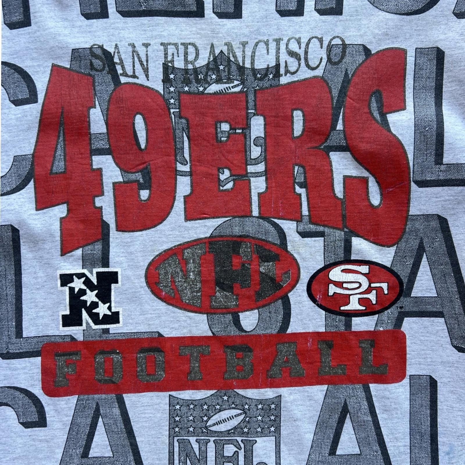 Designer 90s San Francisco 49ers AOP Vintage Rare Size US L / EU 52-54 / 3 - 3 Thumbnail