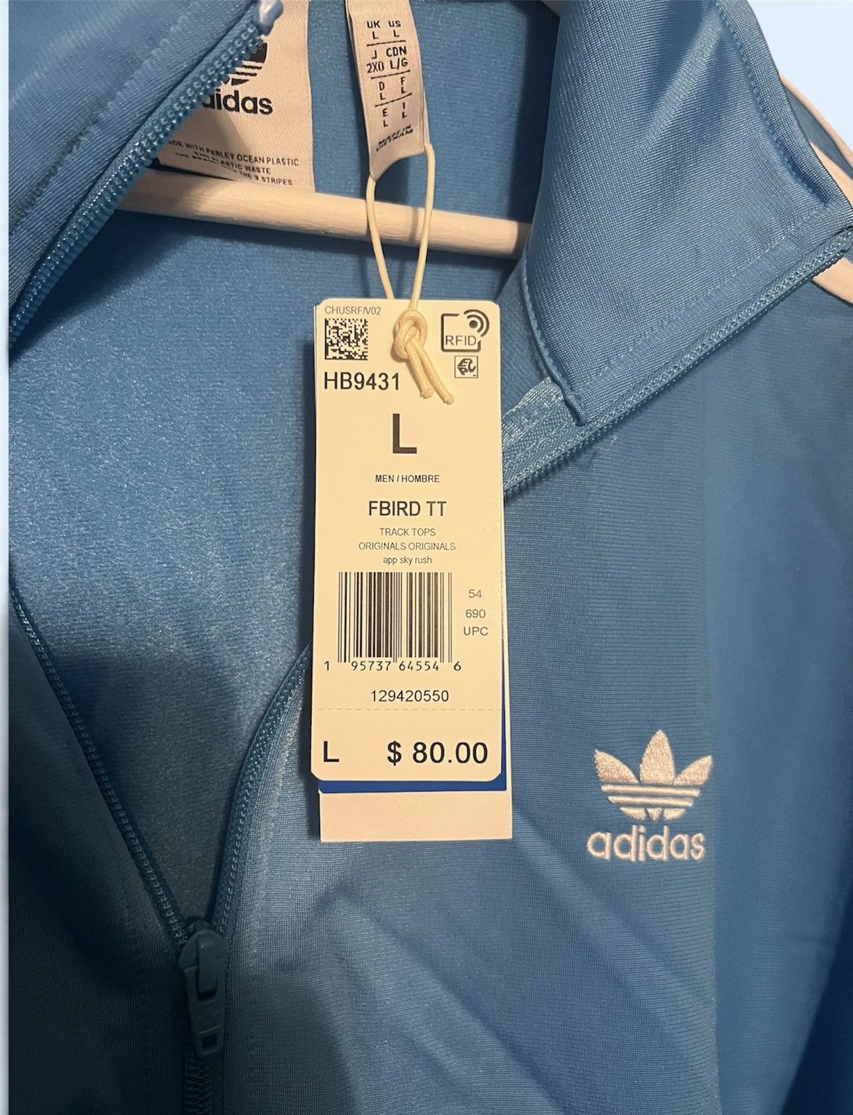 Adidas Adidas Originals blue track jacket Size L BNWT Size US L / EU 52-54 / 3 - 3 Thumbnail