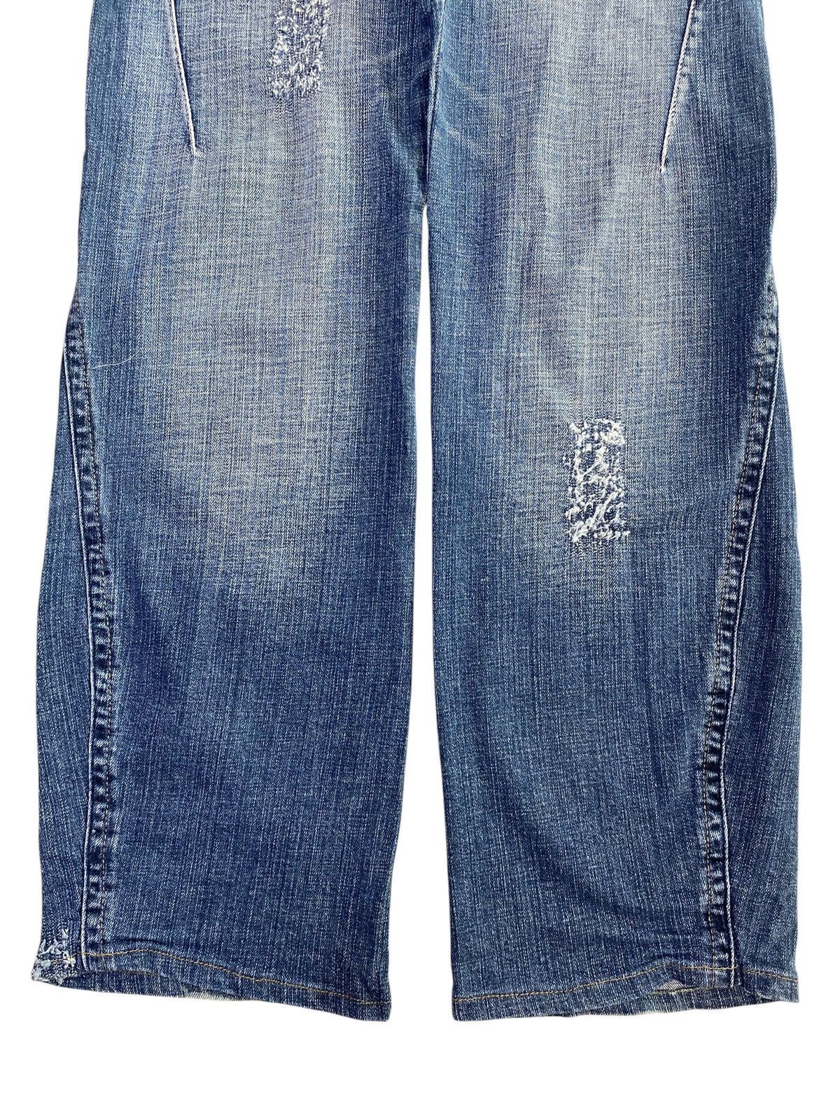 Japanese Brand Camel Road Faded Wash Ripped Style Baggy Jeans Size US 30 / EU 46 - 9 Thumbnail