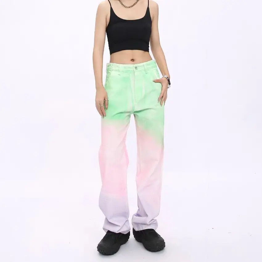 Designer × Japanese Brand Vintage Hip Hop Streetwear Loose Casual Jeans Size US 31 - 3 Thumbnail