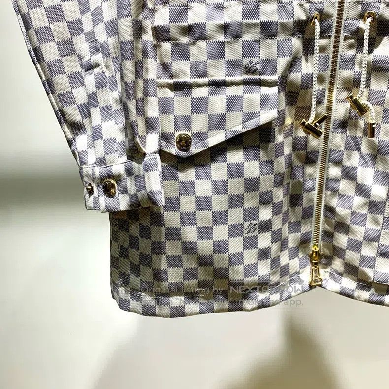 Louis Vuitton Louis Vuitton Plaid Zip Hooded Midi Coat Size S / US 4 / IT 40 - 5 Thumbnail