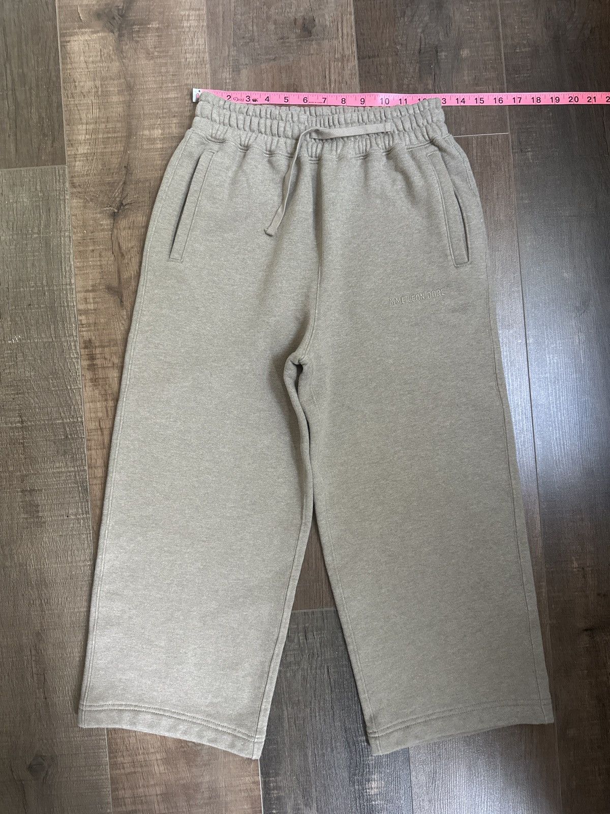 Aime Leon Dore Taupe Heavyweight Sweatpants Size US 26 / EU 42 - 1 Thumbnail