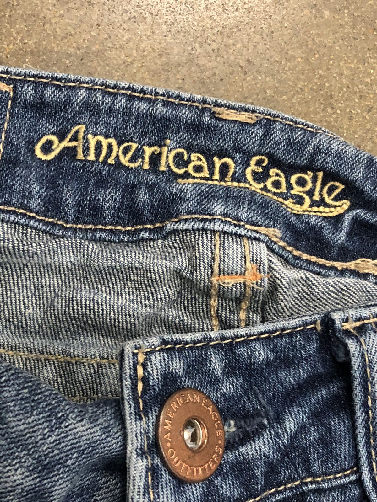 American Eagle Outfitters Vtg Y2K American Eagle Straight jeans Size 27" / US 4 / IT 40 - 6 Thumbnail