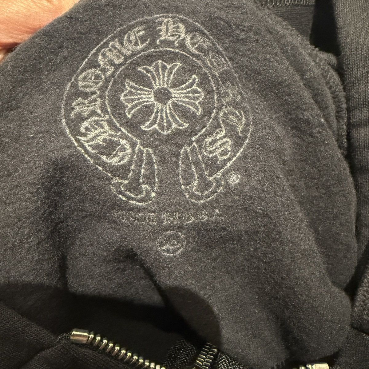 Chrome Hearts Chrome Hearts Black& Gold Glitter Script Zip Up Hoodie Size US XL / EU 56 / 4 - 6 Thumbnail