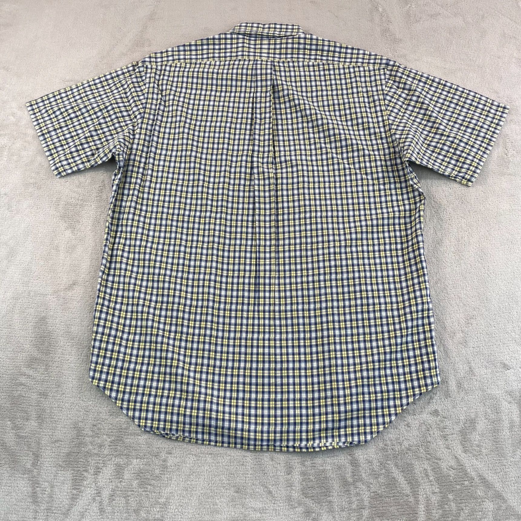 Polo Ralph Lauren Polo Ralph Lauren Blake Shirt Men M Plaid Blue Yellow Button-Up Short Sleeve Preppy Vintage? Size US M / EU 48-50 / 2 - 4 Thumbnail