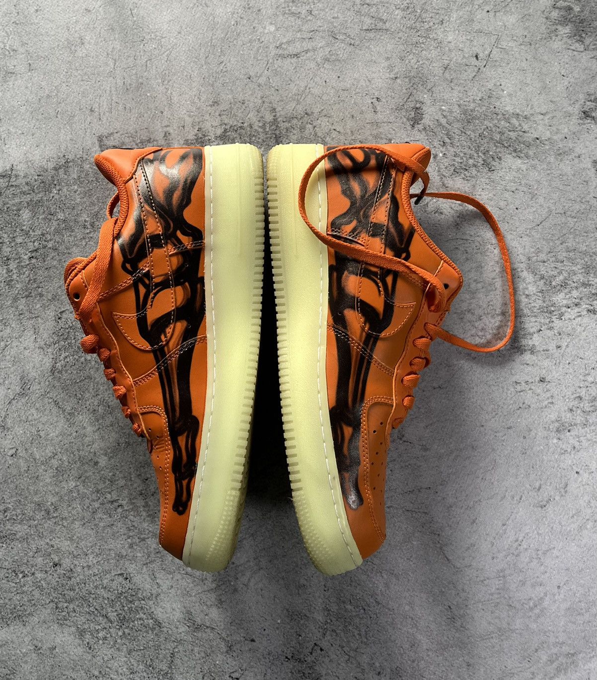 Nike Nike Air Force 1 Skeleton Orange — Rare Halloween Drop Size US 8 / EU 41 - 4 Thumbnail
