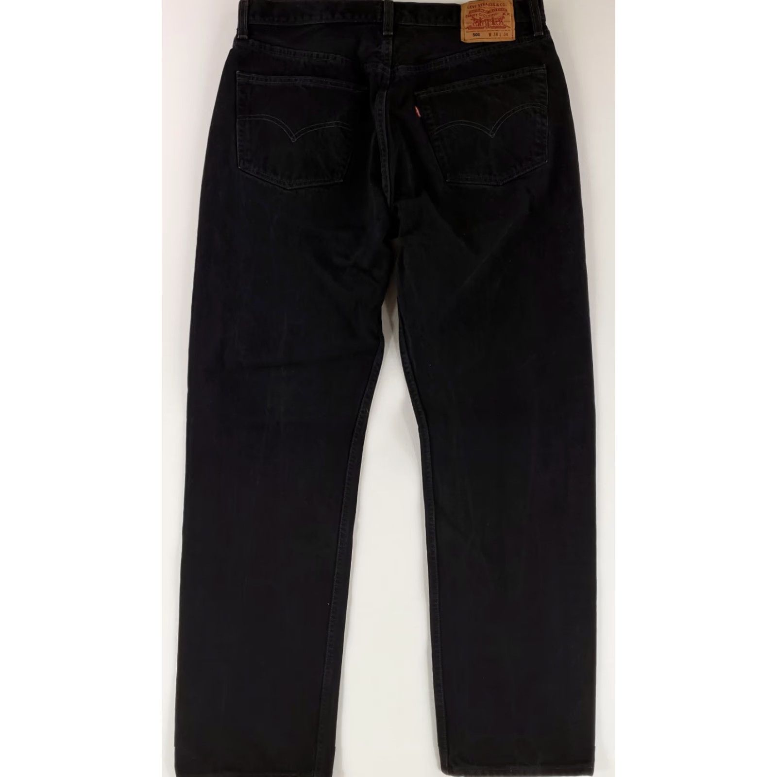 Levi's VINTAGE Levi's 501 Jeans VTG Y2K Black Made USA Mens 36x34 Inseam 34 Straight Jeans Mens Black 501 VTG Y2K Made USA Size US 36 / EU 52 - 2 Thumbnail