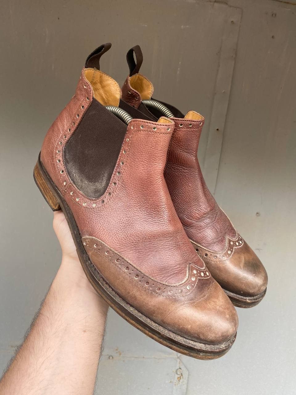 If Six Was Nine × Japanese Brand × Vintage Vintage As 98 Guidi style Faded Biker High Boots Size US 9 / EU 42 - 1 Thumbnail