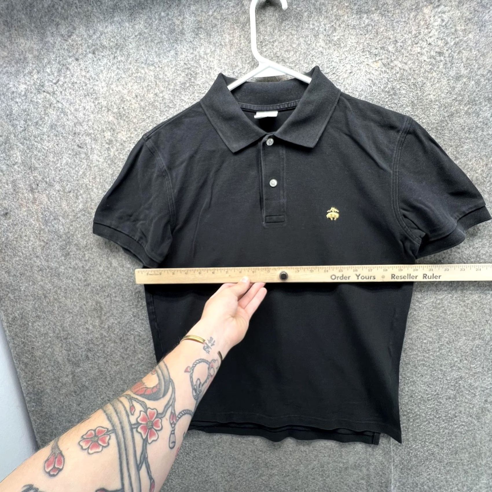 Brooks Brothers Brooks Brothers Polo Shirt Mens Medium Black 1818 Performance Slim Fit Solid Short Sleeve Casual Golf Everyday Shirt Mens Size US M / EU 48-50 / 2 - 4 Thumbnail