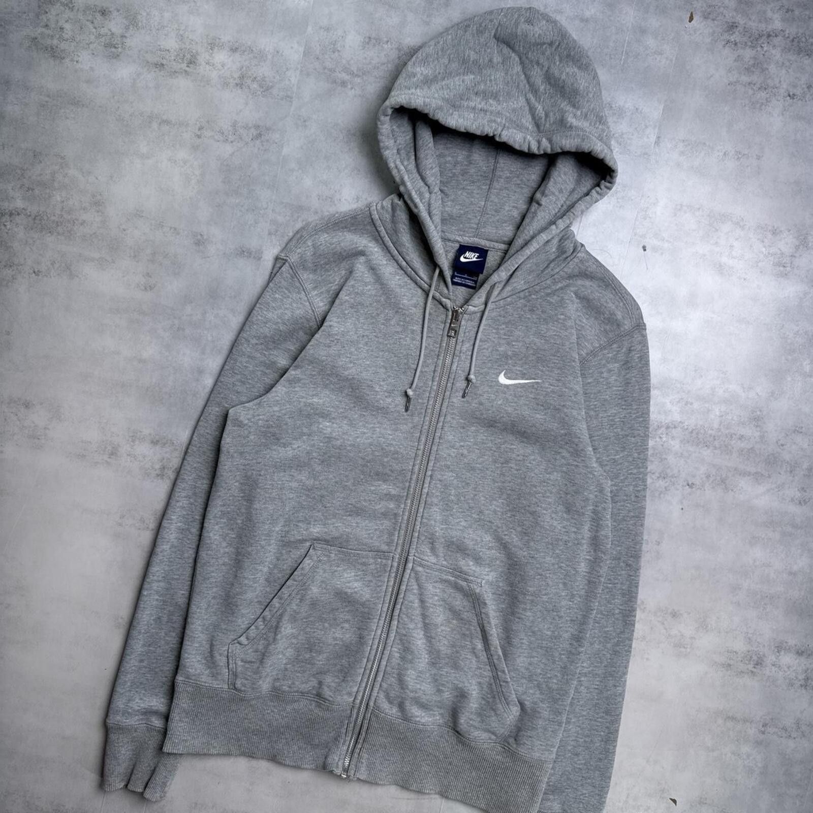 Nike Y2K Nike 00s Gray Zip Up Hoodie Jacket Size US S / EU 44-46 / 1 - 3 Thumbnail