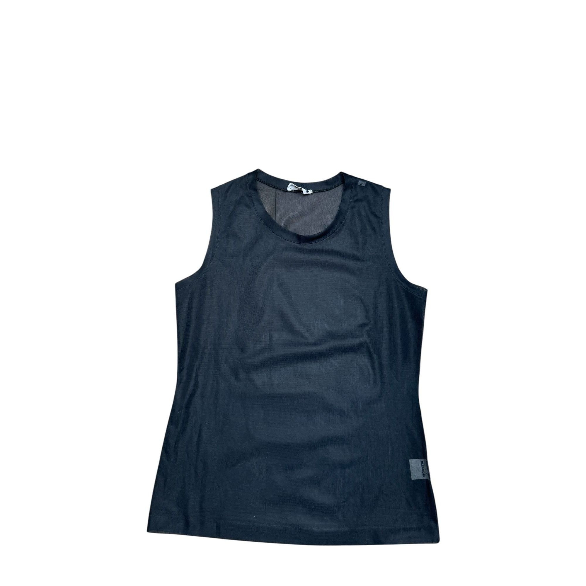Jil Sander Black Mesh Tank Top Size M / US 6-8 / IT 42-44 - 1 Thumbnail