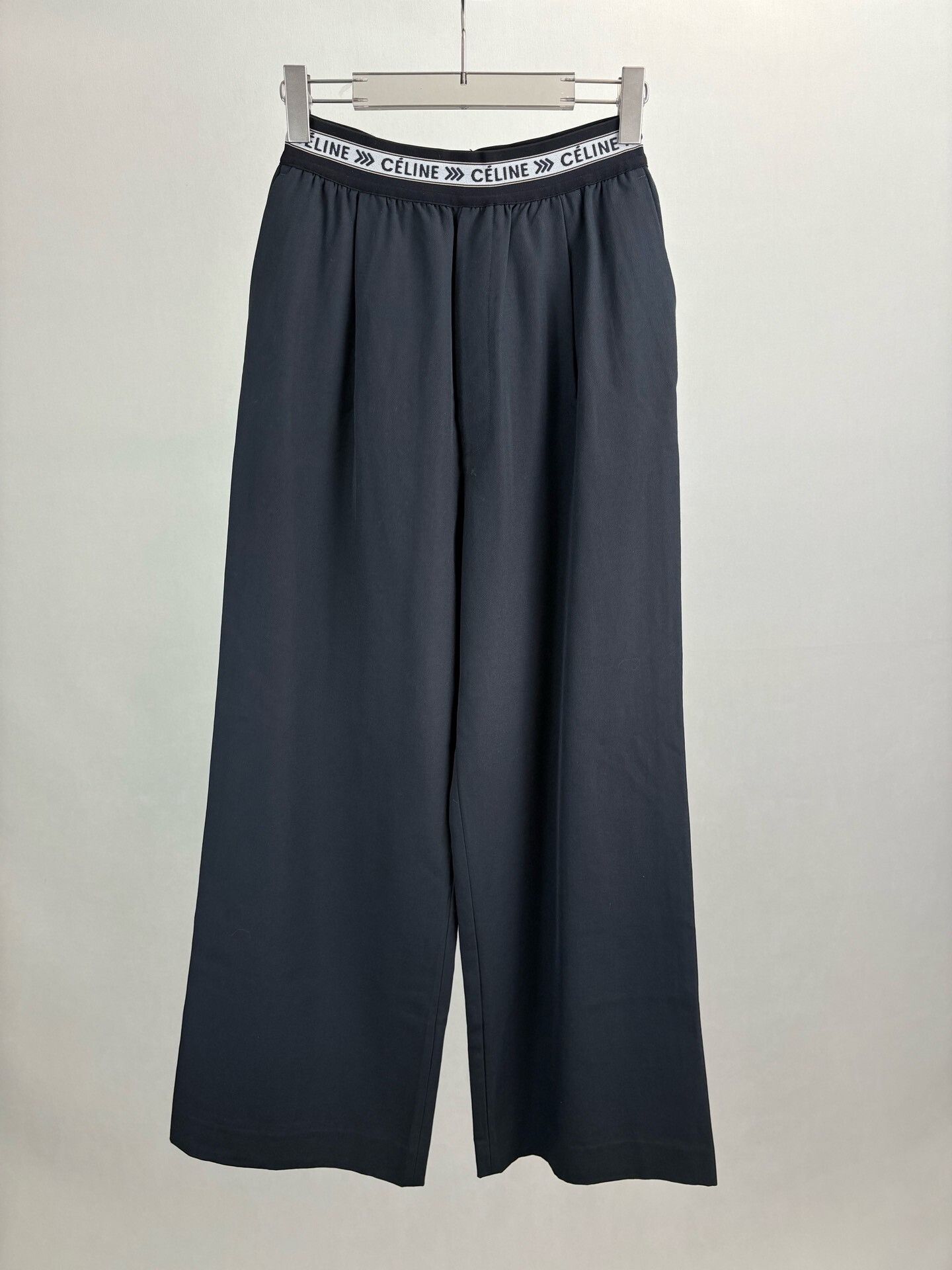Celine Celine Belt Logo Wool Trousers Size 36" / US 14 / IT 50 - 1 Thumbnail
