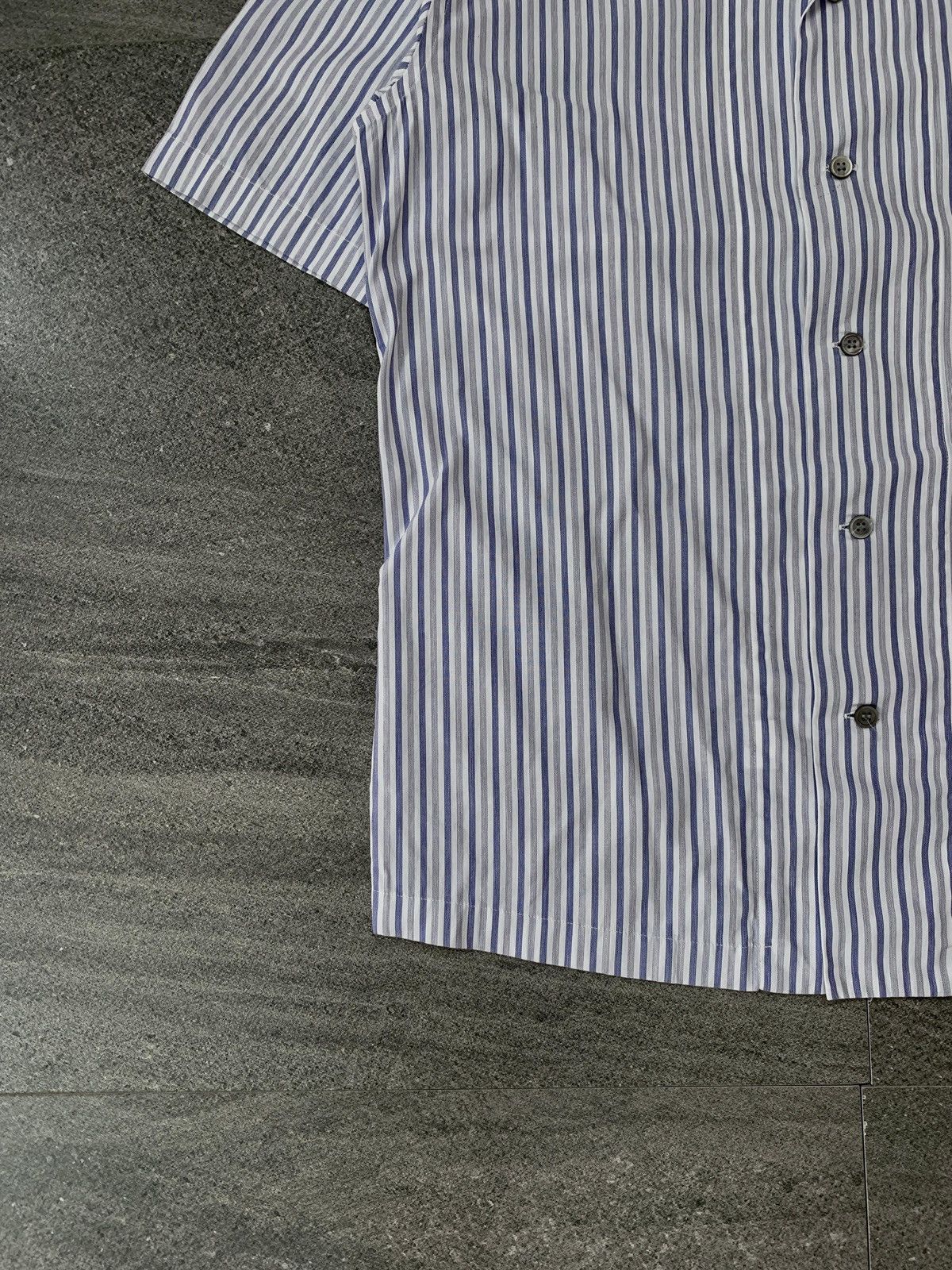 Issey Miyake Striped Camp Collar Shirt Size US L / EU 52-54 / 3 - 3 Thumbnail