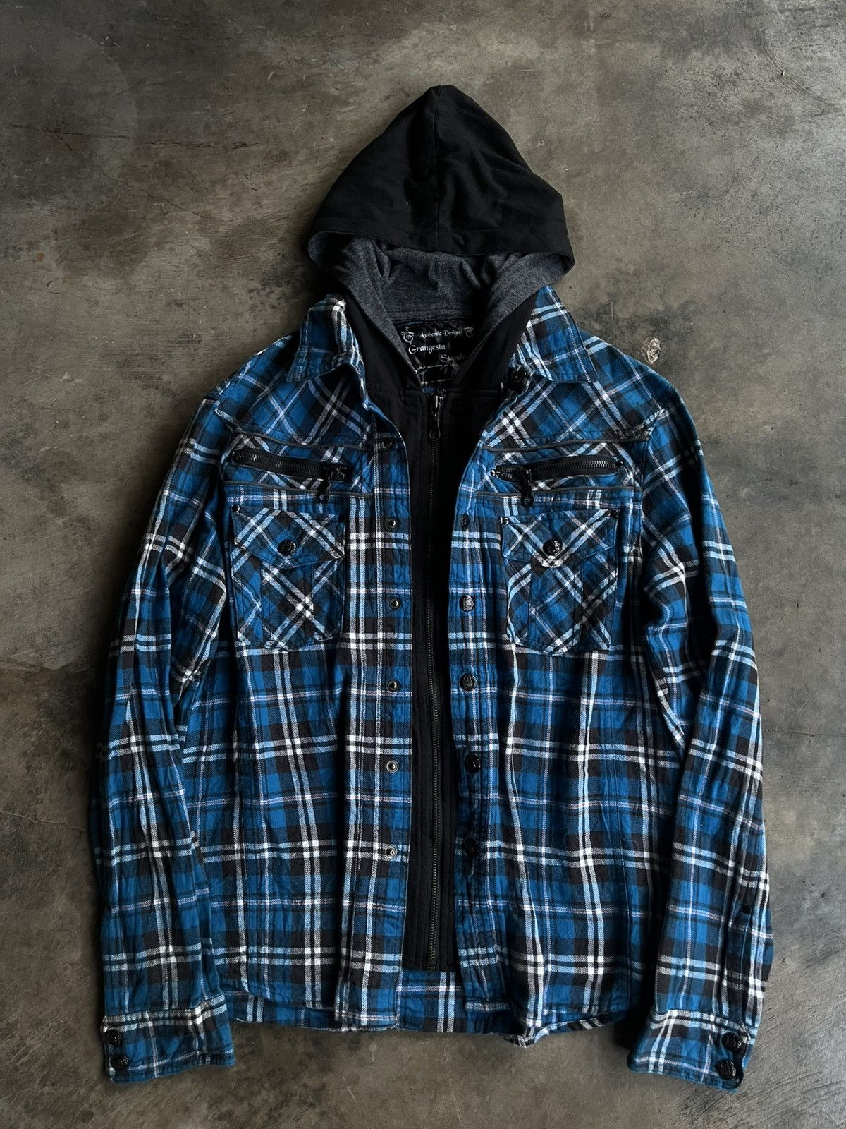 If Six Was Nine JAPANESE GRANGESTA STANDARD DOUBLE LAYER HOODIE PUNK VKEI Size US M / EU 48-50 / 2 - 1 Thumbnail